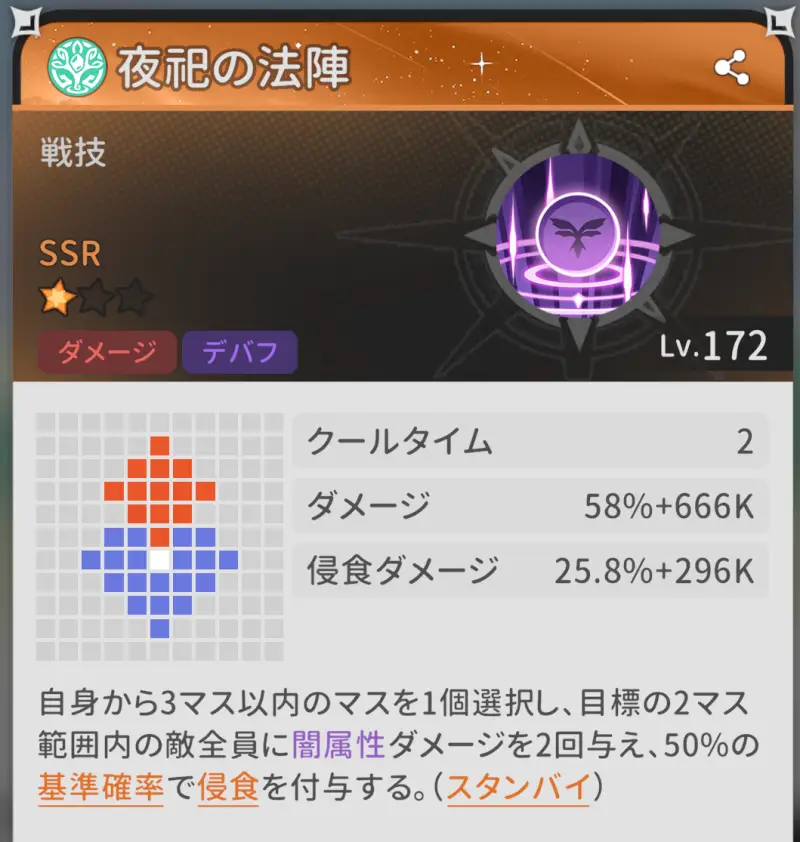 幻月賢者の戦技スキル1