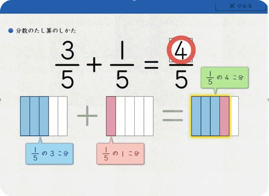 スマイルゼミ　算数　応用問題