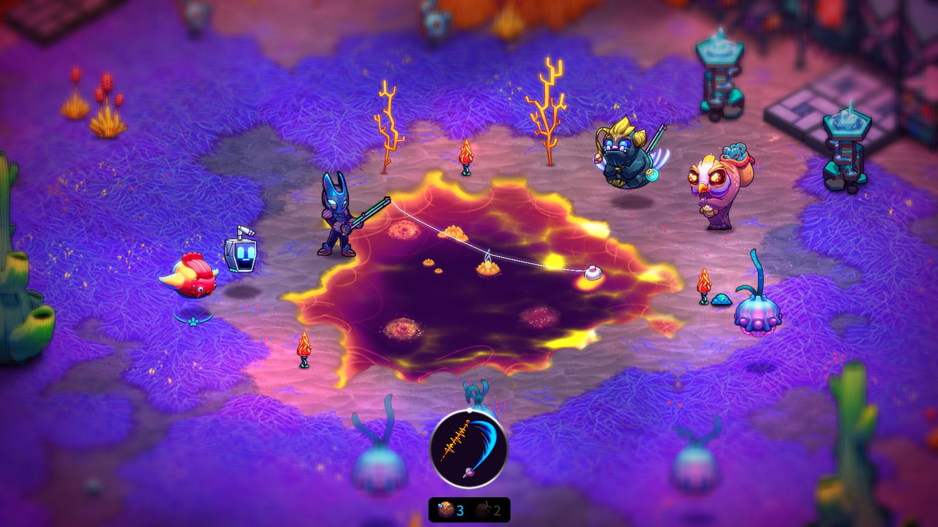 Crashlands 2のフィールド戦闘